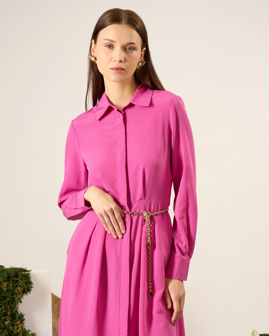 abito midi a camicia