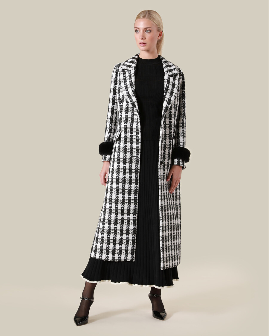cappotto doppiopetto pied de poule