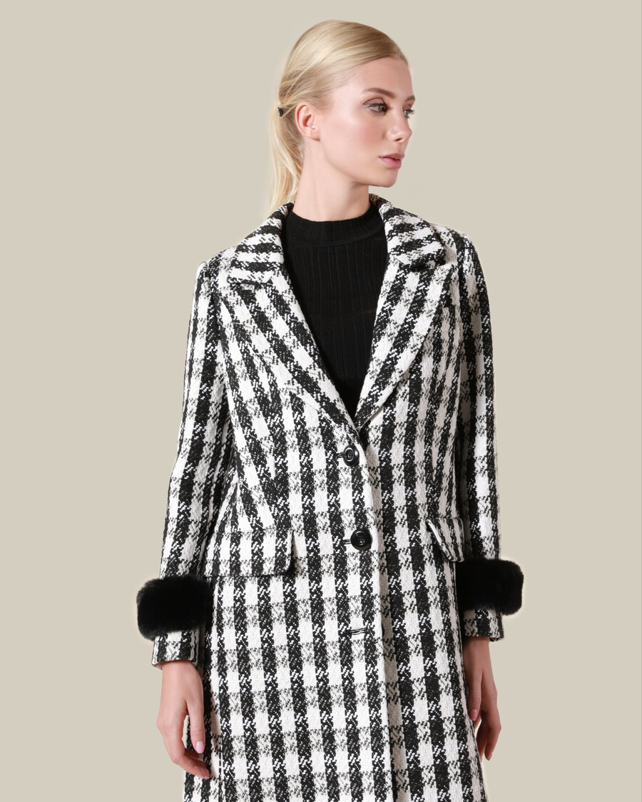 cappotto doppiopetto pied de poule