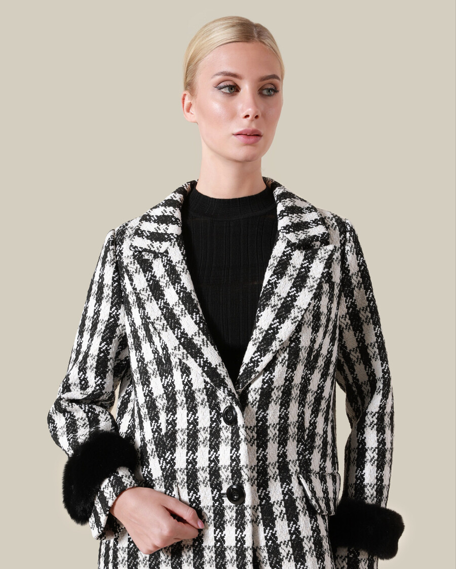 cappotto doppiopetto pied de poule