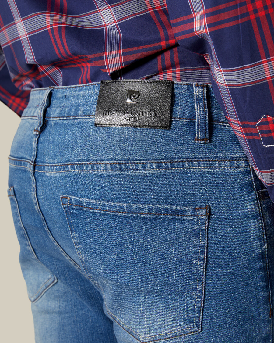jeans slim fit blu medio