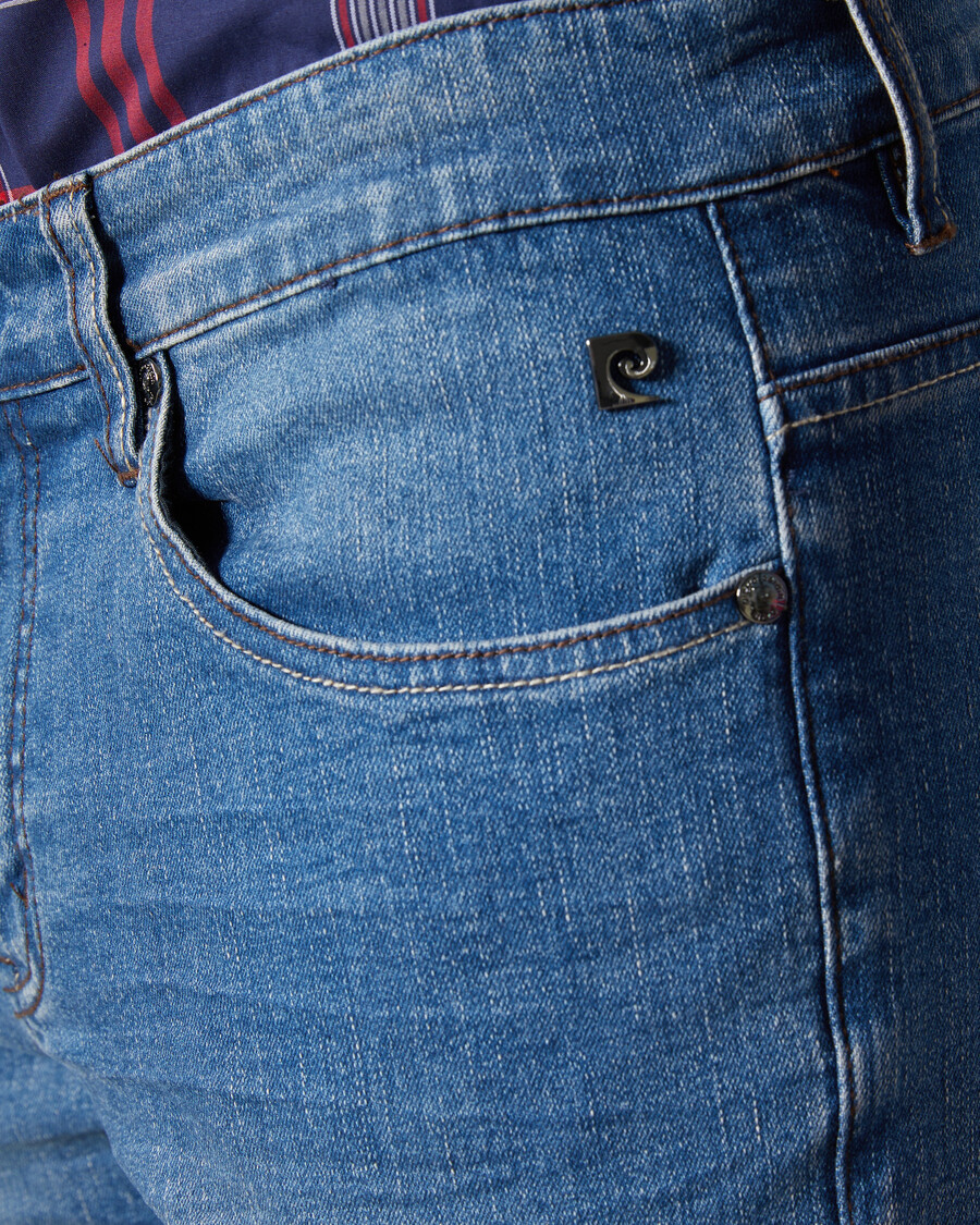 jeans slim fit blu medio
