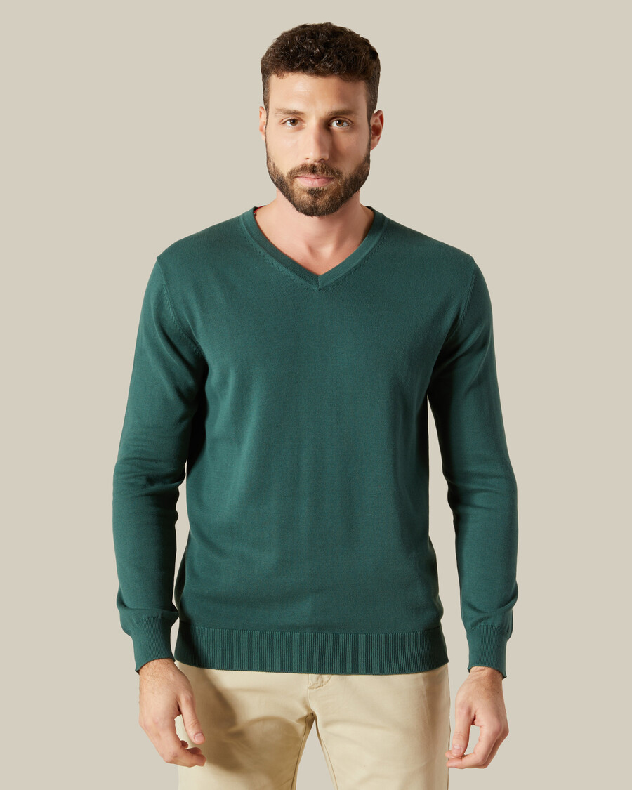maglione con scollo a v