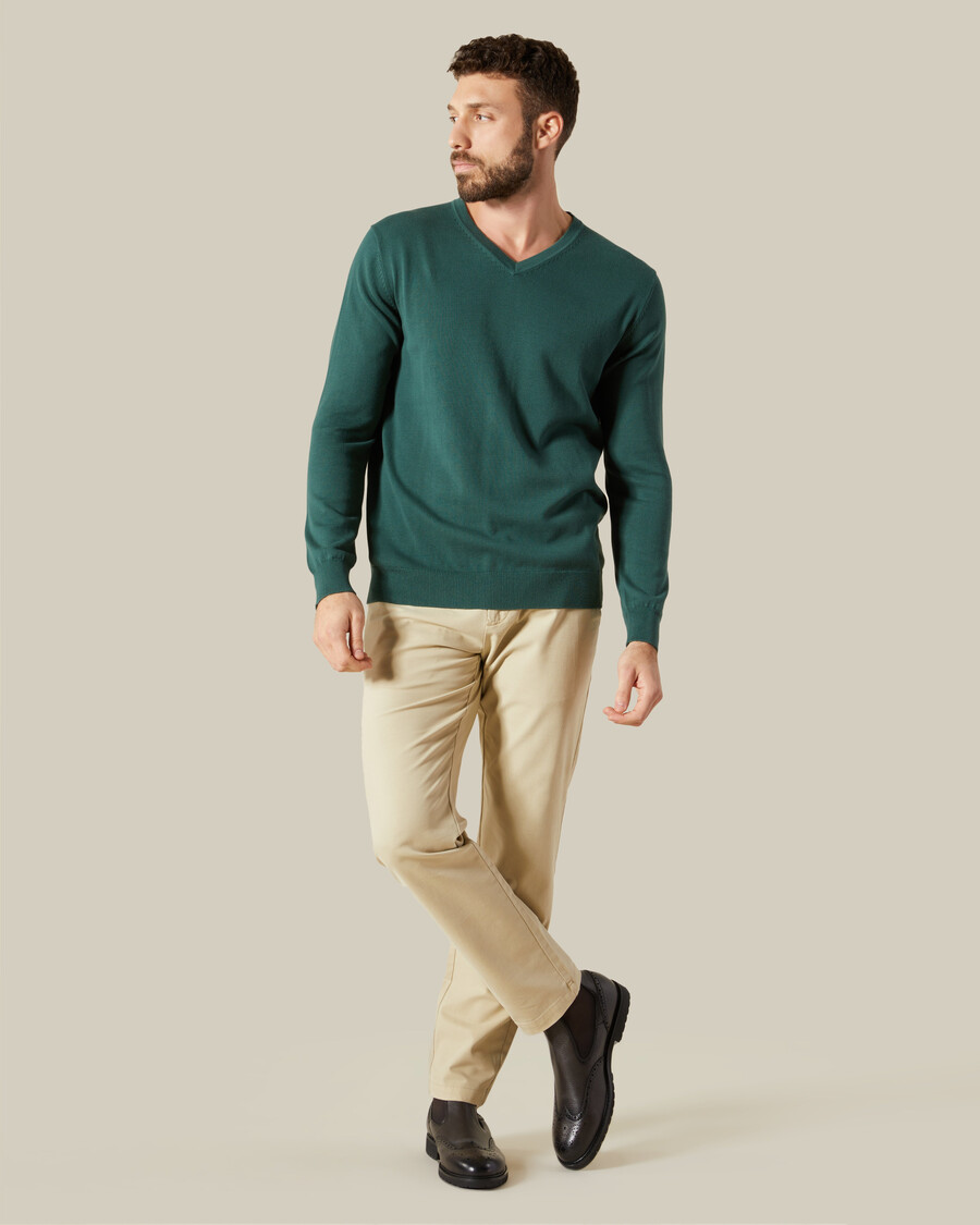 maglione con scollo a v
