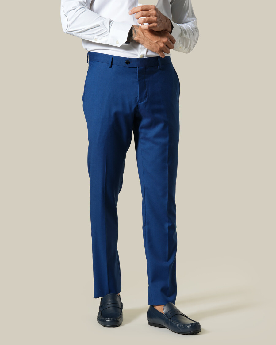 pantaloni sartoriali slim fit blu navy