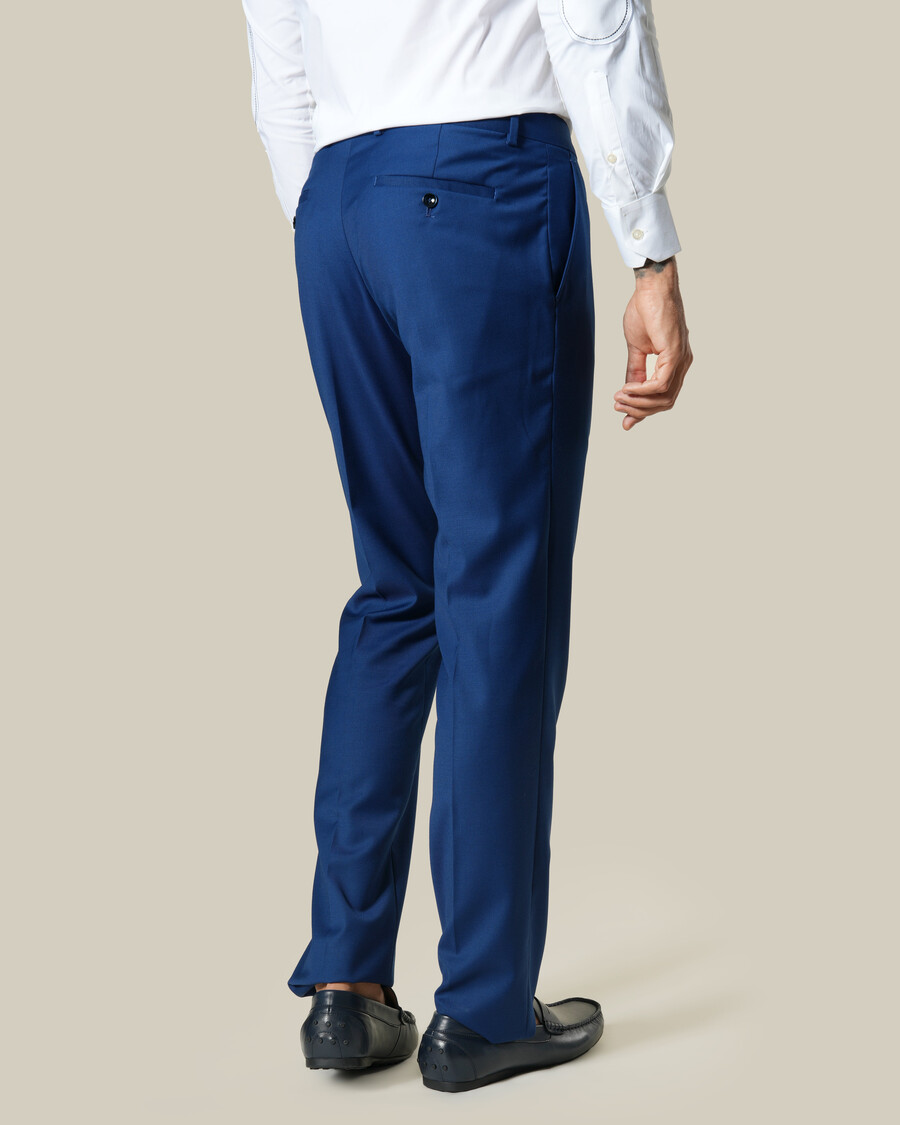 pantaloni sartoriali slim fit blu navy