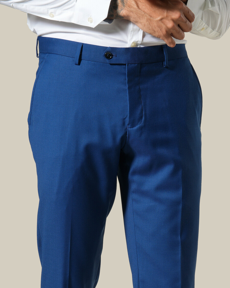 pantaloni sartoriali slim fit blu navy