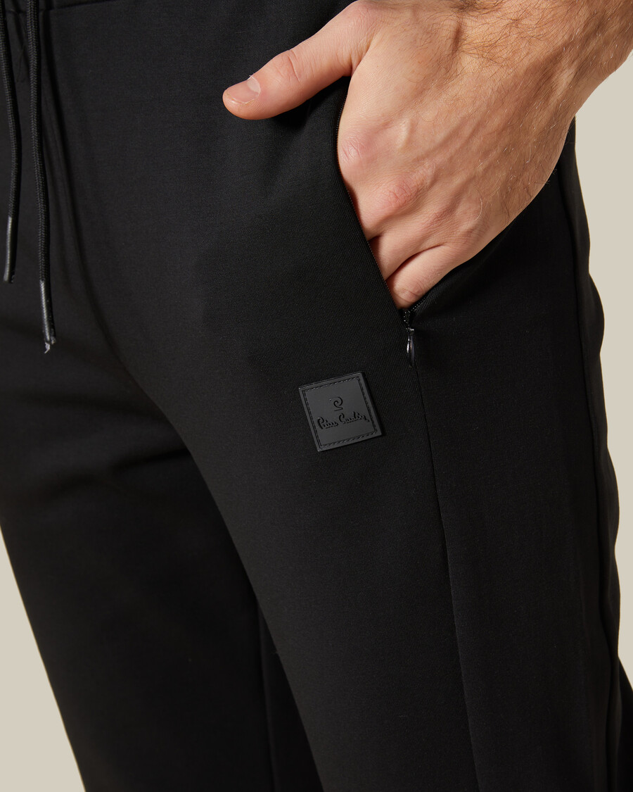 pantaloni da tuta con toppe in gomma sul petto