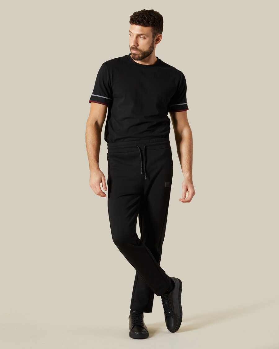 pantaloni da tuta con toppe in gomma sul petto