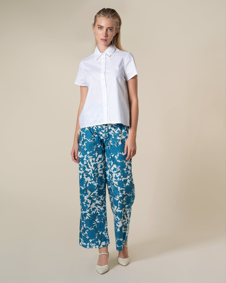 camicia bianca asimmetrica