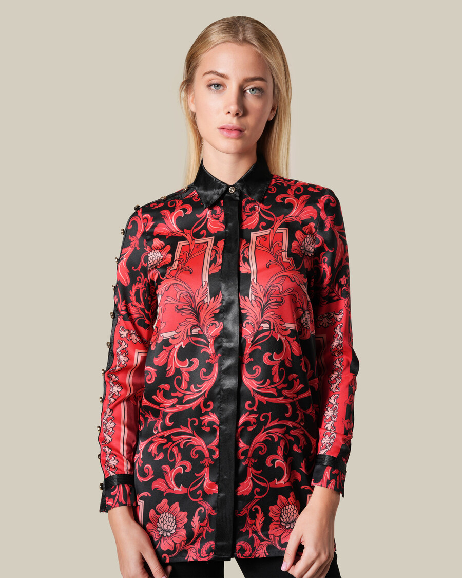 camicia barocca floreale