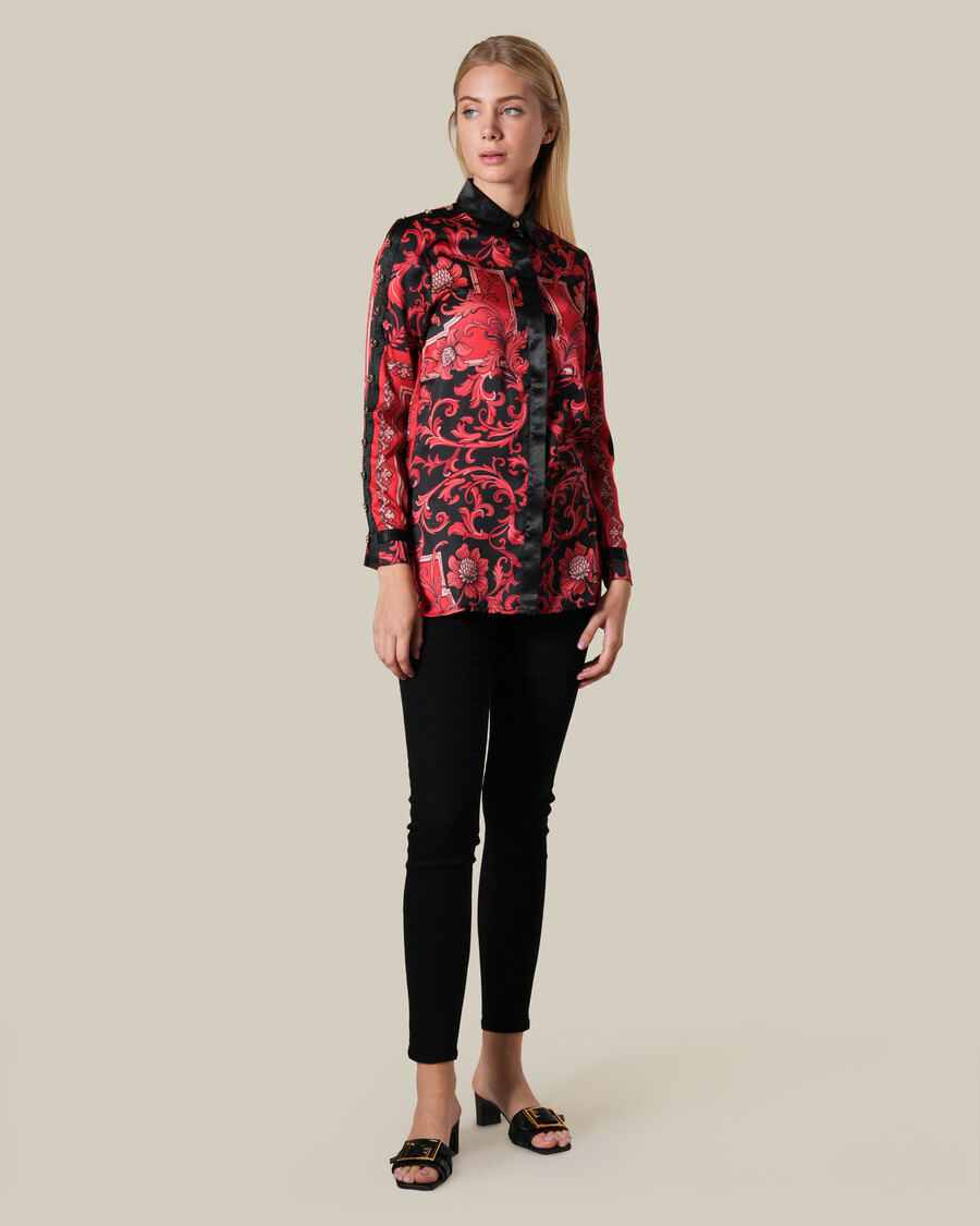 camicia barocca floreale