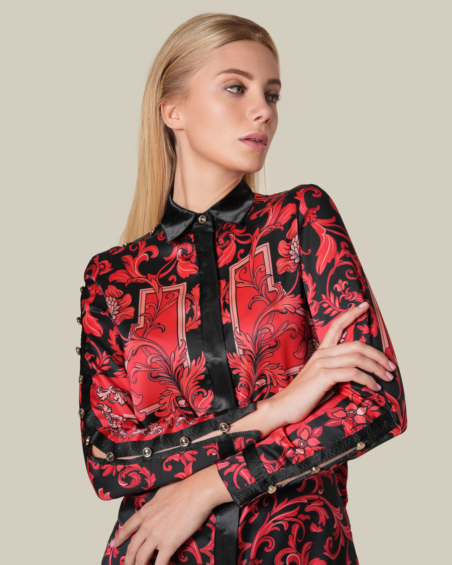 camicia barocca floreale