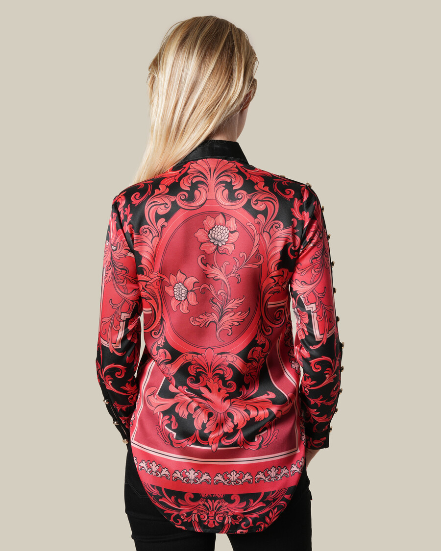 camicia barocca floreale