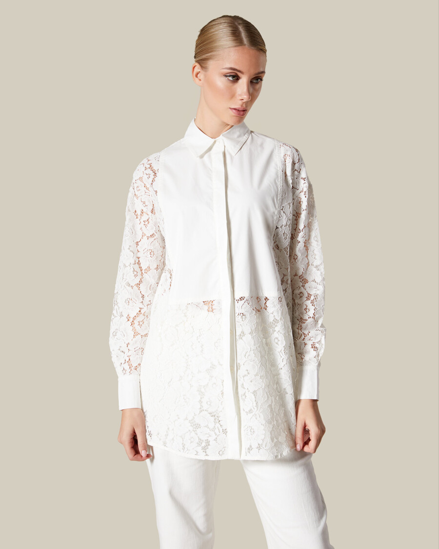 camicia in pizzo