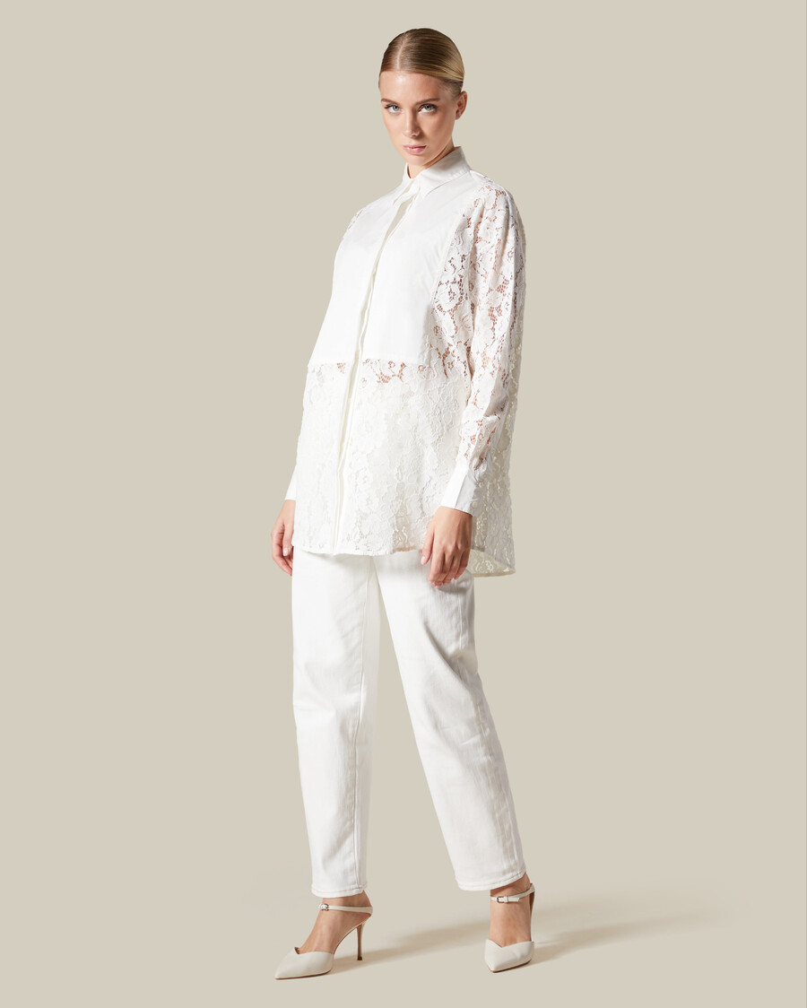 camicia in pizzo