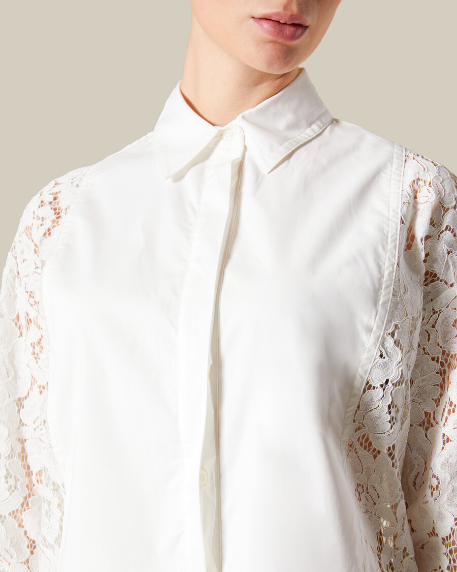 camicia in pizzo