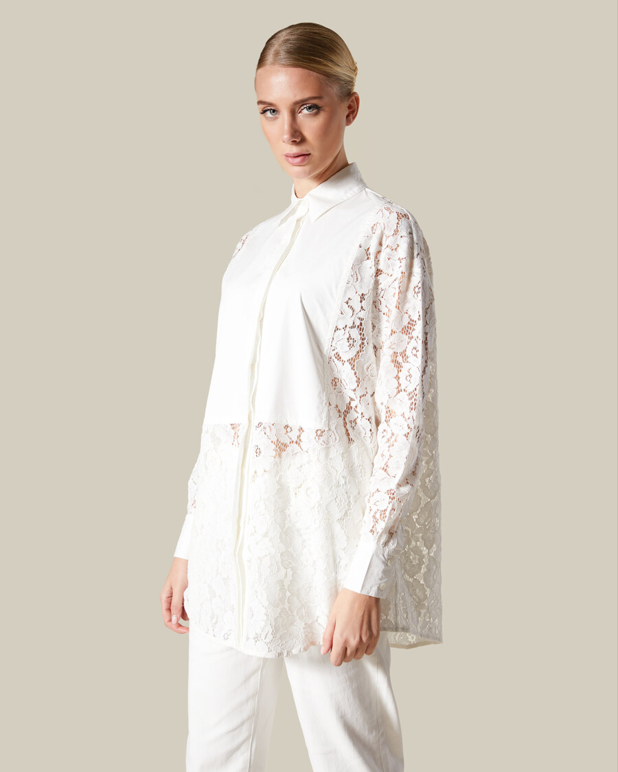camicia in pizzo