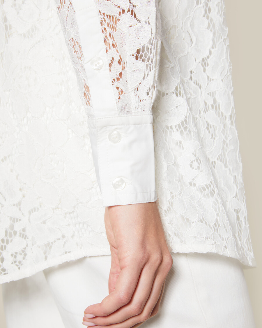 camicia in pizzo