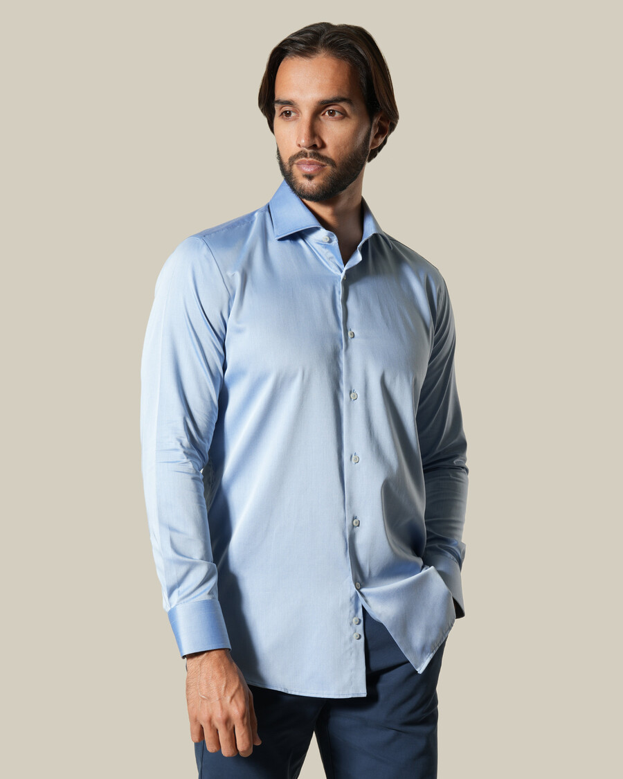 camicia classica a maniche lunghe in cotone