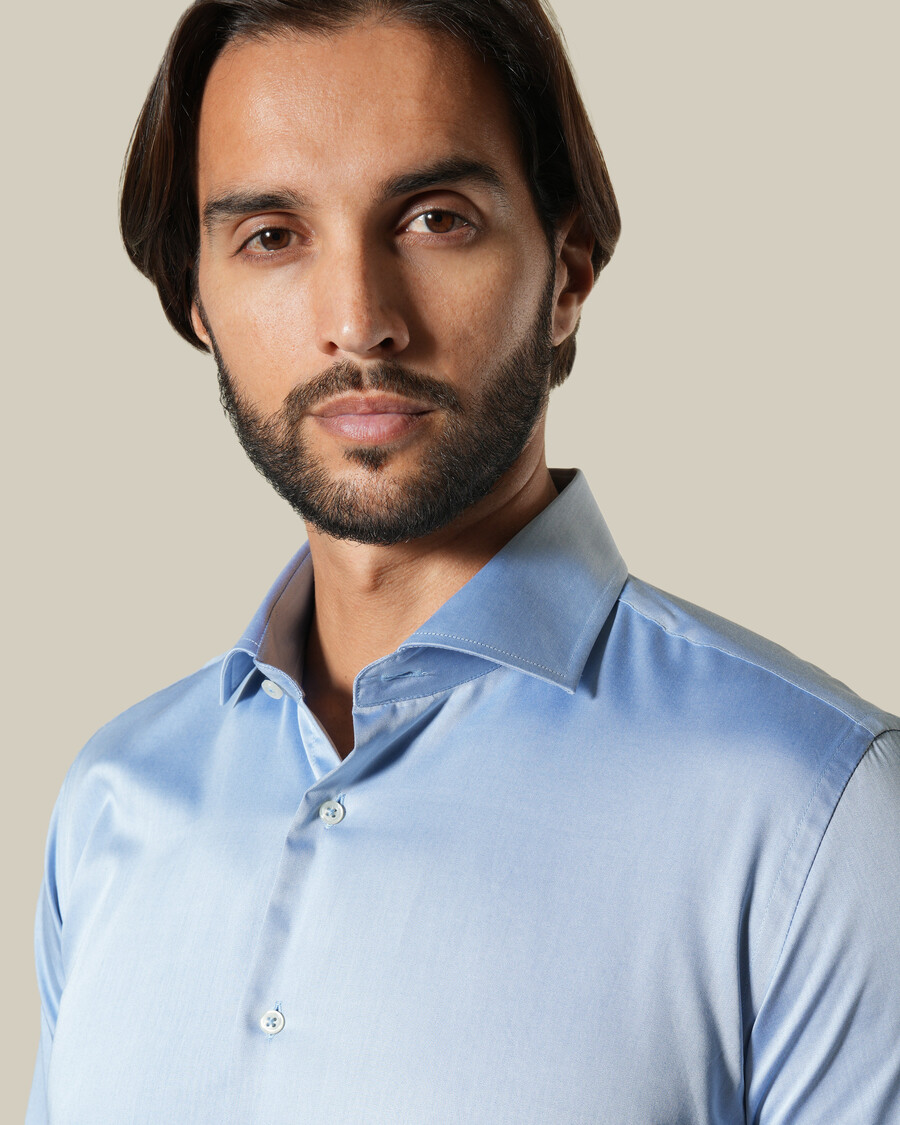camicia classica a maniche lunghe in cotone