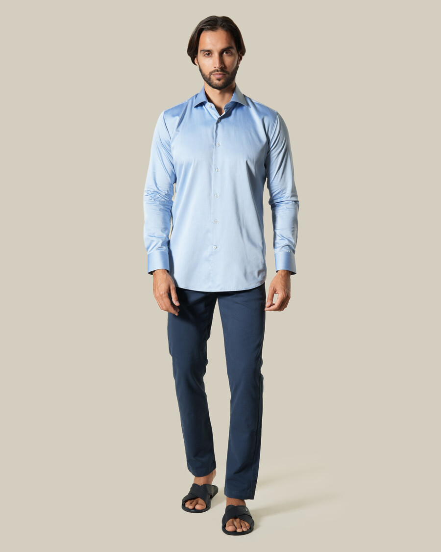 camicia classica a maniche lunghe in cotone