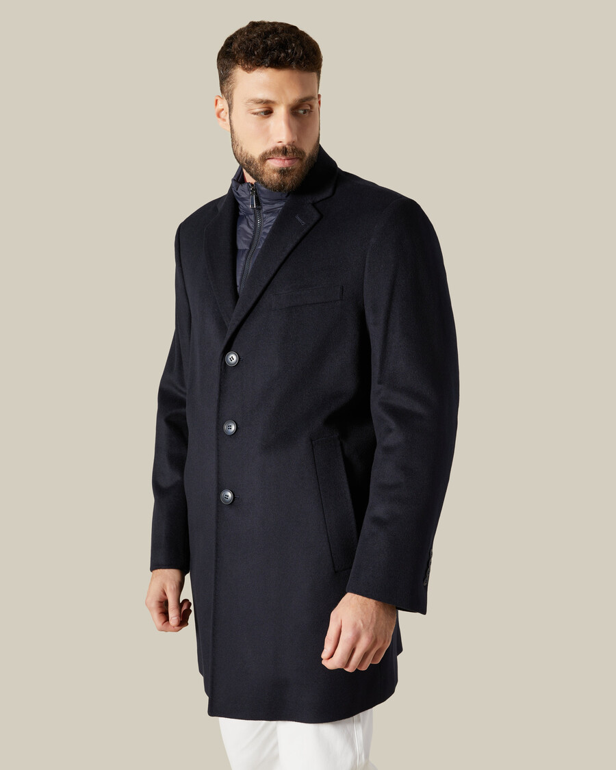 cappotto dal taglio dritto