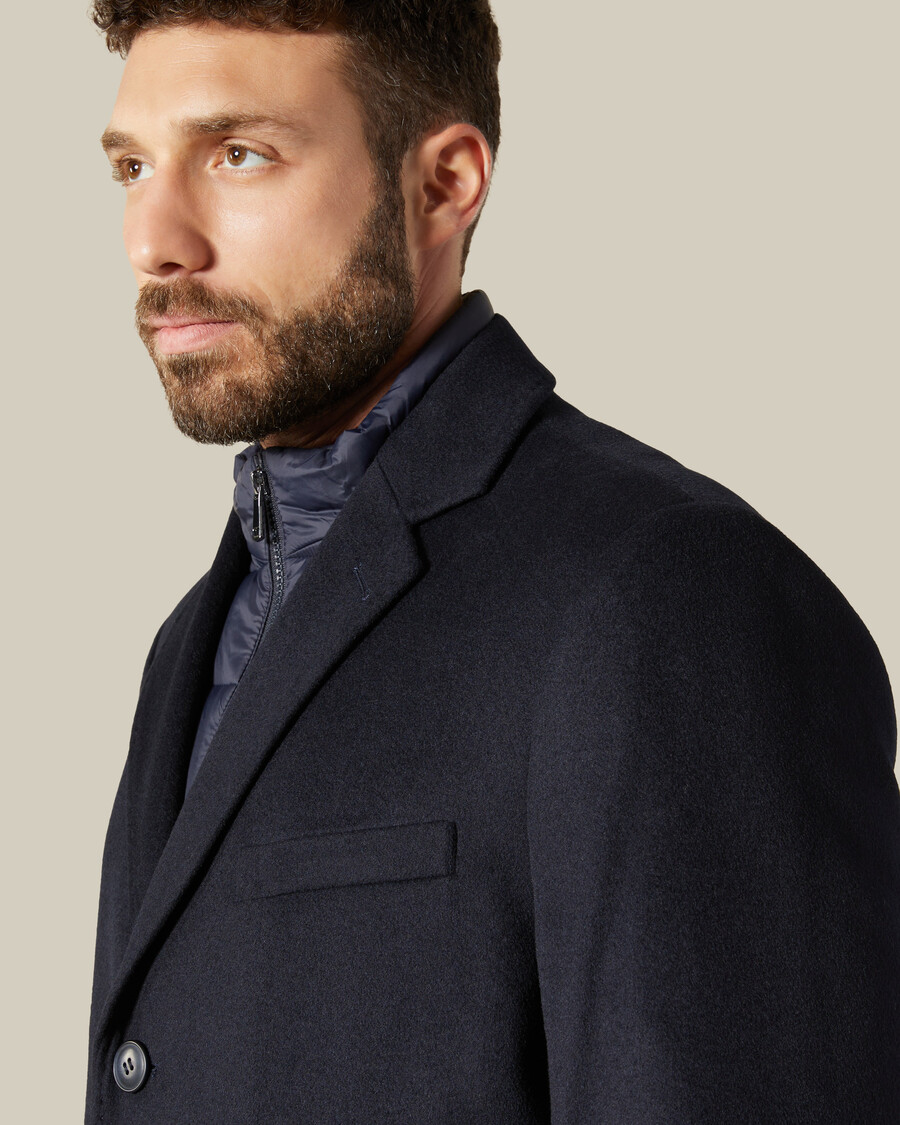 cappotto dal taglio dritto