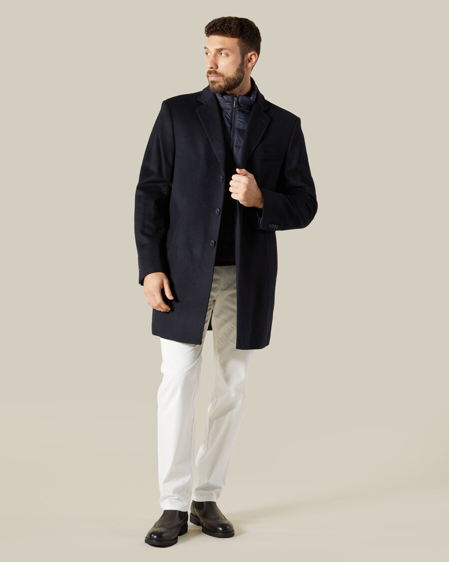 cappotto dal taglio dritto