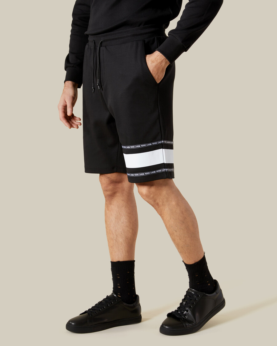 pantaloncini da tuta con nastro adesivo