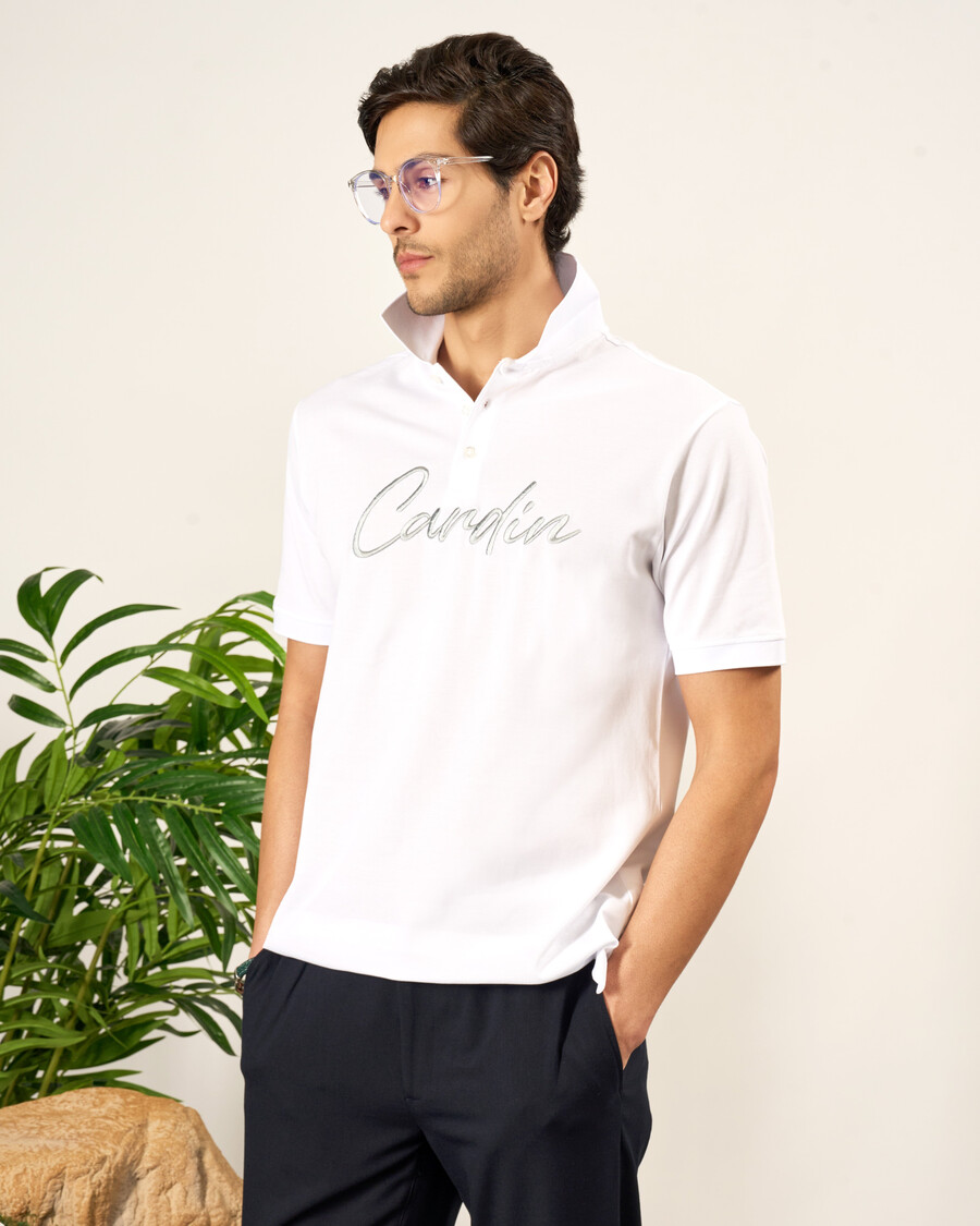 polo in cotone mercerizzato piqué