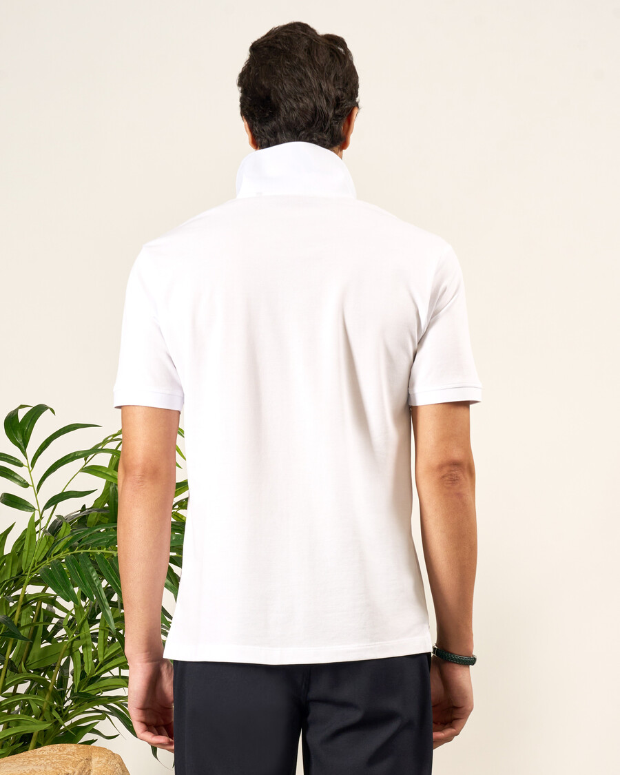 polo in cotone mercerizzato piqué